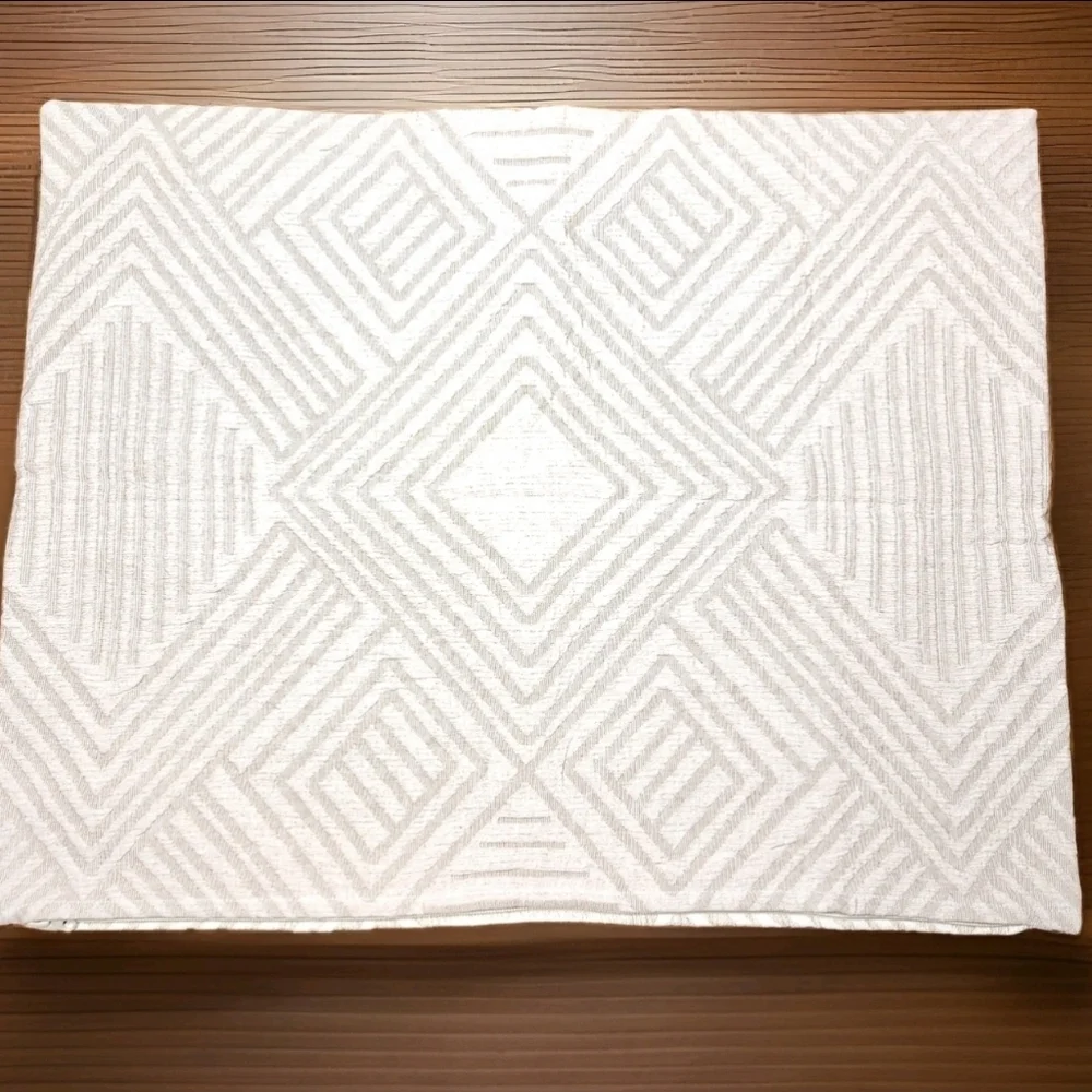 Sweet July x Pottery Barn Geo Caramel Standard Pillow Sham Cover